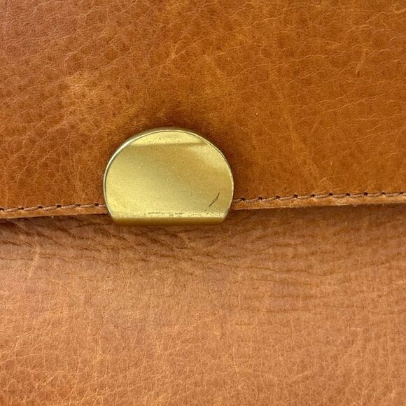 MADEWELL Mini Abroad Crossbody Bag Dark
Toffee Leather Top Handle Small Cognac - Picture 3 of 9